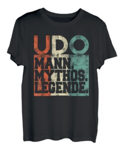 Herren Retro Udo Mann Mythos Legende Geburtstag Geschenk T-Shirt