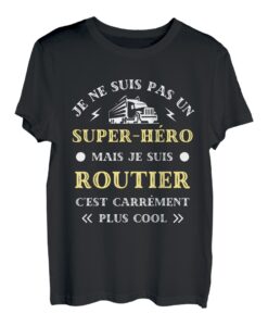 Herren Routier Super Hero Humor LKW Herren Schwergewicht Lustig T-Shirt