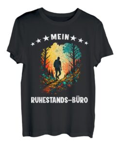 Herren Ruhestand Rente Wandern Wald Natur Ruhe Spazieren Rentner T-Shirt