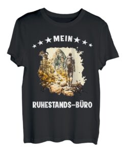 Herren Ruhestand Rente Wandern Wald Pilgern Ruhe Spazieren Rentner T-Shirt