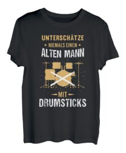 Herren Schlagzeug Papa Opa Musiker Geburtstag Vatertag Geschenk T-Shirt