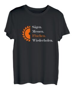 Herren Schreiner, Tischler und Zimmermann sägen mit Holz | Geschenk T-Shirt