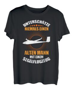 Herren Segelflieger Segeflugzeug Papa Opa Vater Vatertag T-Shirt