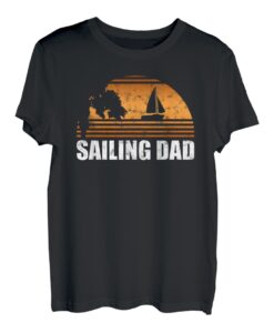 Herren Segeln Tshirt Hapfox Geschenk Vater Segler Segelboot