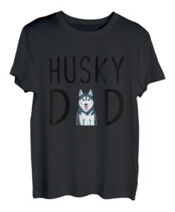 Herren Sibirischer Husky Hund Papa Husky Dad T-Shirt