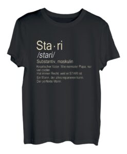 Herren Stari - Kroatischer Vater T-Shirt
