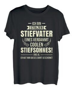 Herren Stiefvater & Stiefsohn Bonus Papa Familie Stiefpapa Spruch T-Shirt