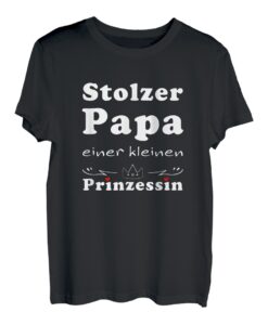 Herren Stolzer Papa einer kleinen Prinzessin Vatertag Vater T-Shirt