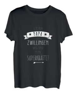 Herren Stolzer Papa von Zwillingen Spruch Zwillingspapa Geschenk T-Shirt