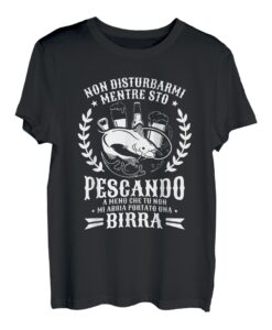 Herren Stören Sie mich nicht, Während Ich Angeln Habe Ein Bier Getragen T-Shirt