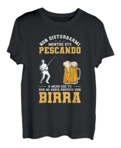 Herren Stören Sie mich nicht, Während Ich Angeln Habe Ein Bier Getragen T-Shirt