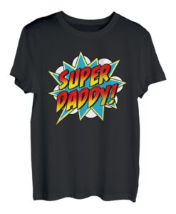 Herren Super Daddy Comic Book Superheld Vatertag T-Shirt