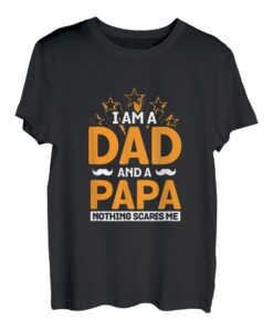 Herren T-Shirt mit Aufschrift "I'm A Dad And A Papa", Geschenk zum Vatertag T-Shirt