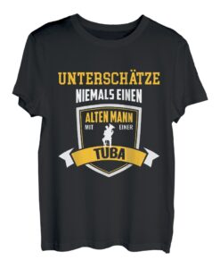 Herren T-Shirt Tuba - Geschenk Tubaspieler Mann Tubist Spruch