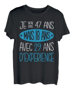 Herren T-Shirt zum 47. Geburtstag, Geschenkidee, originell, lustig T-Shirt