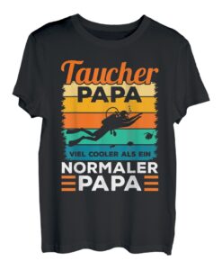 Herren Taucher Designs für Väter die tauchen und Taucher-Papas T-Shirt