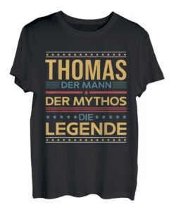 Herren Thomas Vorname Personalisiert Geschenk Papa Vater Männer T-Shirt