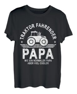 Herren Traktor fahrender Papa Vater Landwirt Bauer T-Shirt