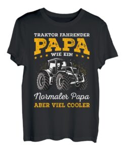 Herren Traktor fahrender Papa Vater Landwirt T-Shirt