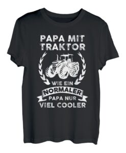 Herren Traktor Papa Trecker Vater Landwirt Vatertag T-Shirt