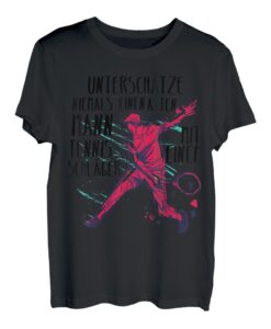 Herren Unterschätze Nie einen Alten Mann Mit einem Tennisschläger T-Shirt