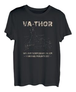 Herren VA-THOR Vater Papa | Nordische Mythologie Odin Wikinger T-Shirt