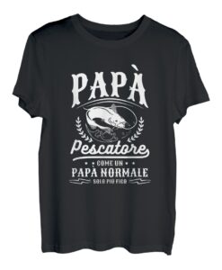 Herren Vater Fischer Wie Ein Normaler Vater Nur Mehr Feige T-Shirt