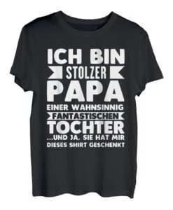 Herren Vater Papa Tochter Spruch Lustig Witzig Weihnachten Geschenk T-Shirt
