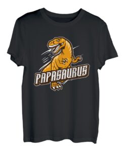 Herren Vater Sohn Partnerlook Papasaurus Partner Outfit T-Shirt