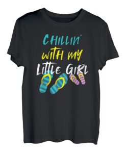 Herren Vater Tochter Partnerlook Männer TShirt Flip Flop Sommer T-Shirt