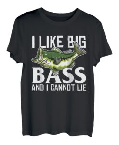 Herren Vatertag Angeln Fisherman I Like Big Bass T-Shirt