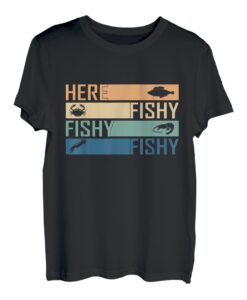 Herren Vatertag Angelrute Fisherman Here T-Shirt
