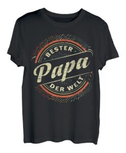 Herren Vatertag Geschenk Bester Papa der Welt Fun Spruch Lustig T-Shirt