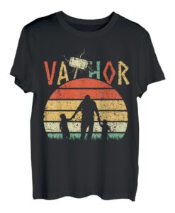Herren Vatertag Herrentaggeschenk Vintage Vater Papa Va-thor T-Shirt