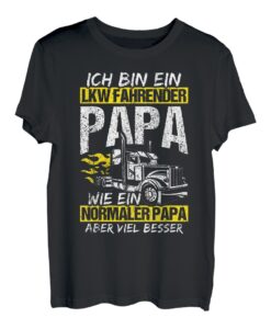 Herren Vatertag LKW Fahrer Papi Familie Lieblingspapa Papa LKW T-Shirt