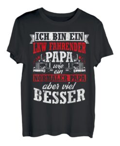 Herren Vatertag LKW Fahrer Papi Familie Lieblingspapa Papa LKW T-Shirt
