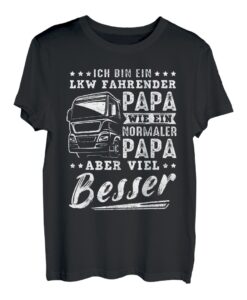 Herren Vatertag LKW Fahrer Papi Familie Lieblingspapa Papa LKW T-Shirt