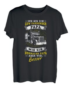 Herren Vatertag LKW Fahrer Papi Familie Lieblingspapa Papa LKW T-Shirt