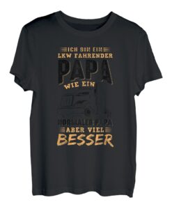 Herren Vatertag LKW Fahrer Papi Familie Lieblingspapa Papa LKW T-Shirt