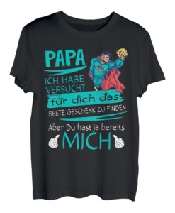 Herren Vatertag Papa Superheld versucht das beste Geschenk Vater T-Shirt