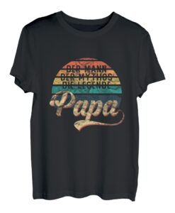 Herren Vatertag Retro - Der Mann Der Mythos Die Legende Papa T-Shirt