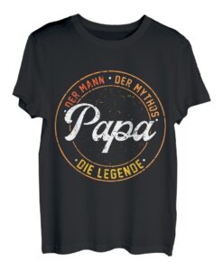 Herren Vatertag Retro - Papa - Der Mann Der Mythos Die Legende T-Shirt
