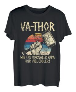 Herren Vatertagsgeschenk tshirt Vathor Papa Vater Vatertag T-Shirt