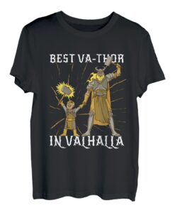 Herren VaThor - bester Vater in Valhalla Papa Vatertag T-Shirt