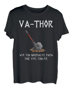 Herren Vathor Vatertag Vatertag Geschenk T-Shirt Papa Vater Shirt T-Shirt