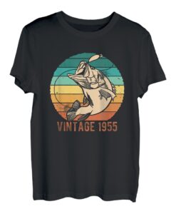Herren Vintage 1955 Angler 68 Jahre alt 68. Geburtstag T-Shirt