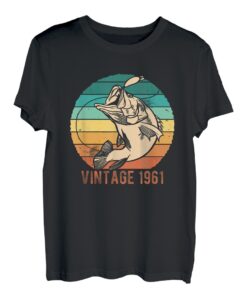 Herren Vintage 1961 Angler 62 Jahre alt 62. Geburtstag T-Shirt