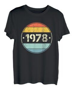 Herren Vintage 1978 Geburtstag Shirts für Männer Lustige 1978 Geburtstag T-Shirt