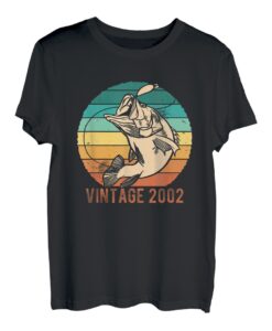 Herren Vintage 2002 Angler 21. Geburtstag T-Shirt