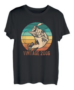 Herren Vintage 2006 Angler 17 Jahre alt 17. Geburtstag T-Shirt